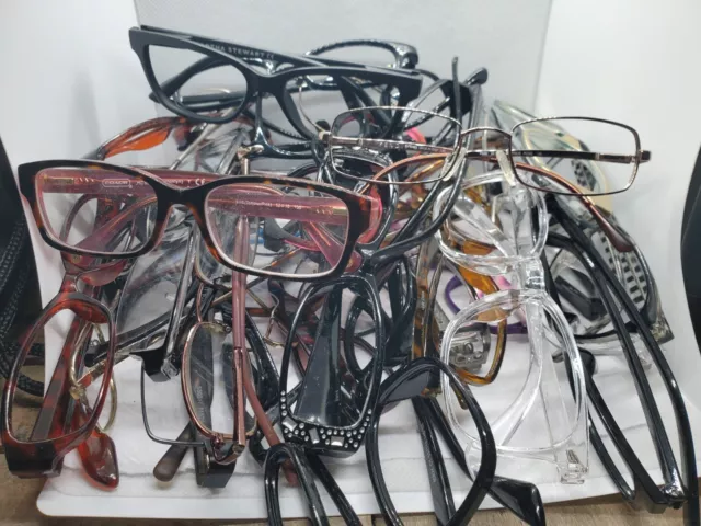 Lot 31 of Lost & Found Eyeglasses Frames Eyewear 30 Pairs Coach Fendi