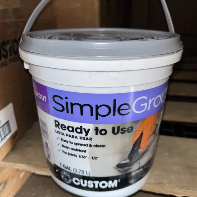 Simple Grout Pre-Mixed Tile Grout 1 Gallon 115 PLATINUM