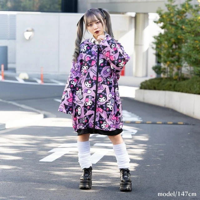 HELLO KITTY KUROMI X My Melody ZIP Hoodie ACDC RAG Sanrio Character ...