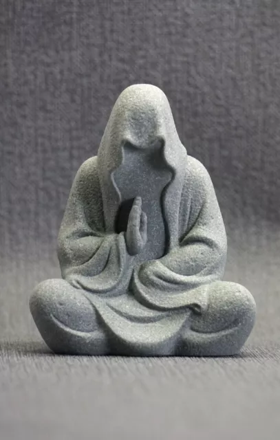 Buddha Kunststein Figur Deko Indoor Garten Aquarium ca. 11x9 cm Feng Shui