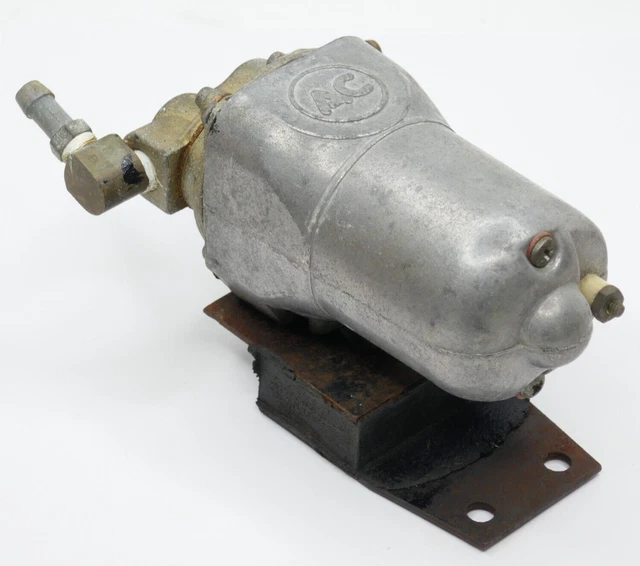 VINTAGE AC DELCO 12 VOLT ELECTRIC FUEL PUMP 12VEP42 PAT. NO. 3273086