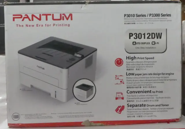 Pantum P3012DW Monochrome Laser Printer New / Open Box