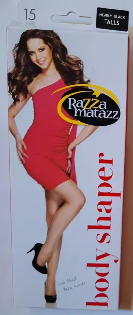 PANTIHOSE - NEW - RAZZA MATAZZ Body Shaper - NEARLY BLACK - Size TALLS