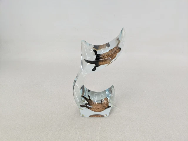 Wyland 1999 Sea Otter Realm Lucite Sculpture 287/2000 Wyland 1999 Sea Otter Realm Lucite Sculpture 287/2000
