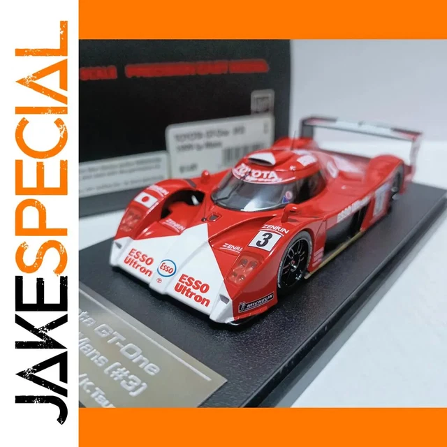 HPI 1:43 トヨタGT-OneプレーンボディTestcar版赤/赤分 8145