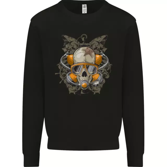 Scuba Diving Skull Diver Dive Mens Sweatshirt Jumper