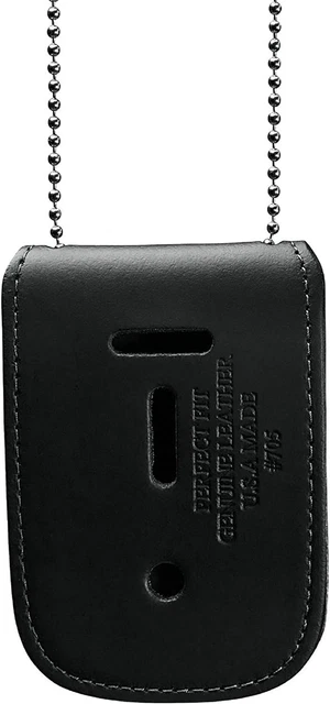 Perfect Fit Shield Wallets Police Badge Holder with Neck Chain ID Wallet, Univer