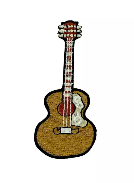 Patch ecusson brodé drapeau backpack guitare musique thermocollant