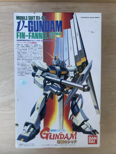 Bandai RX-93 V-Gundam 1988 tipo equipo de banda de aleta kit modelo traje móvil Japón