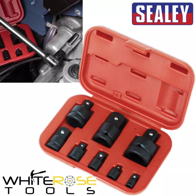 Sealey Impact Socket Adaptor Reducer Set 1/4" 3/8" 1/2" 3/4" 1" Female to Male