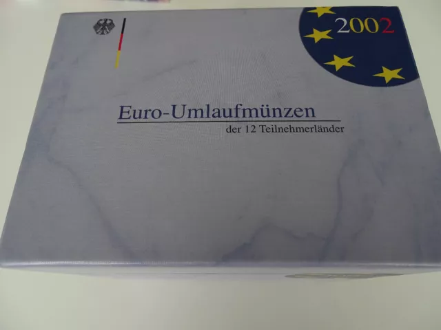 EURO Umlaufmünzen 2002 der 12 Teilnehmer Neu in OVP