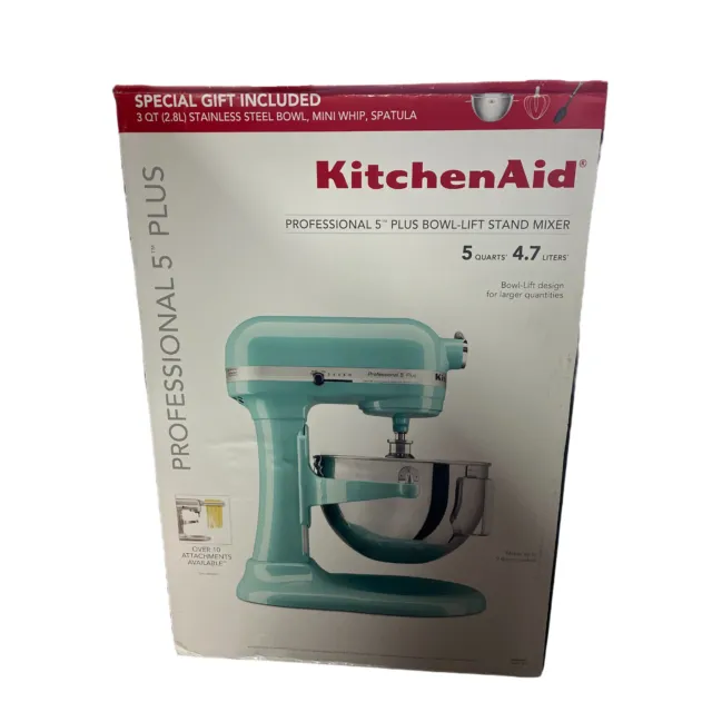 KitchenAid KV25G0XIC 5-Quart Professional 5 Plus Bowl-Lift Stand Mixer-Ice  Blue