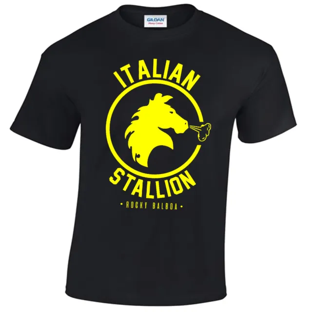 Italian Stallion Mens T Shirt Rocky Balboa Boxing Gym Training Top Fancy Dress