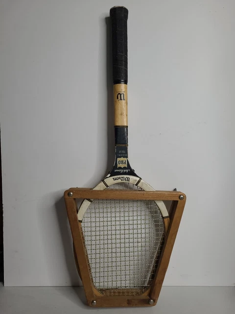 RARE VINTAGE WILSON Jack Kramer PRO Model WOOD TENNIS RACKET 4 3/8 GRIP ...