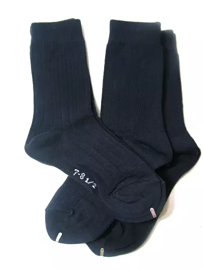 Ambra Memoi 3 Pair Pack Boys Crew Socks Cotton Blend C10950 Navy Blue