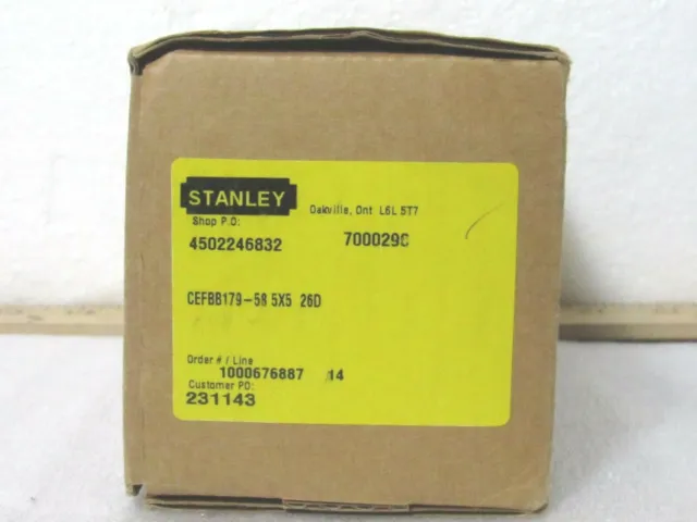 Stanley CEFBB179-58 5" x 5" Satin Chrome Full Mortise Butt Hinge [CTA]