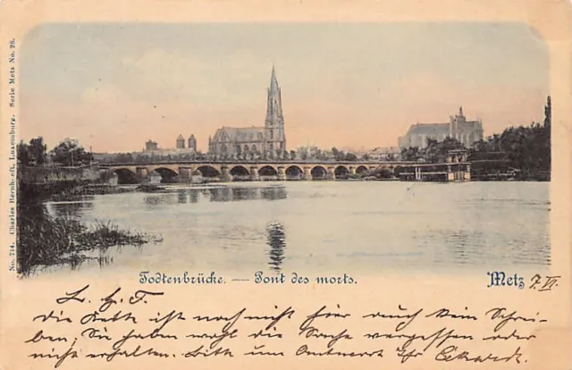 France - METZ (57) Pont des Morts - Ed. Charles Bernhoeft 714 Série Metz N. 28