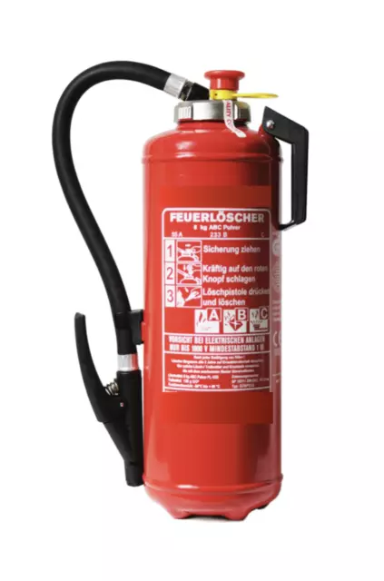 Feuerlöscher ABC Pulver 6kg inkl. Halterung 9LE 27A Sparpaket Pulverlöscher
