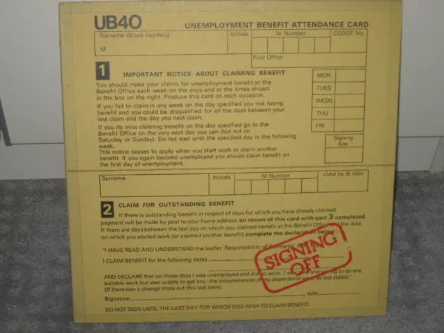 LP UB40 "Signing off", + Maxi-Single, Reggae/Dub der 70er!