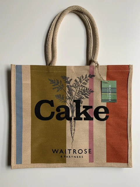 Waitrose jute shopping bags hotsell