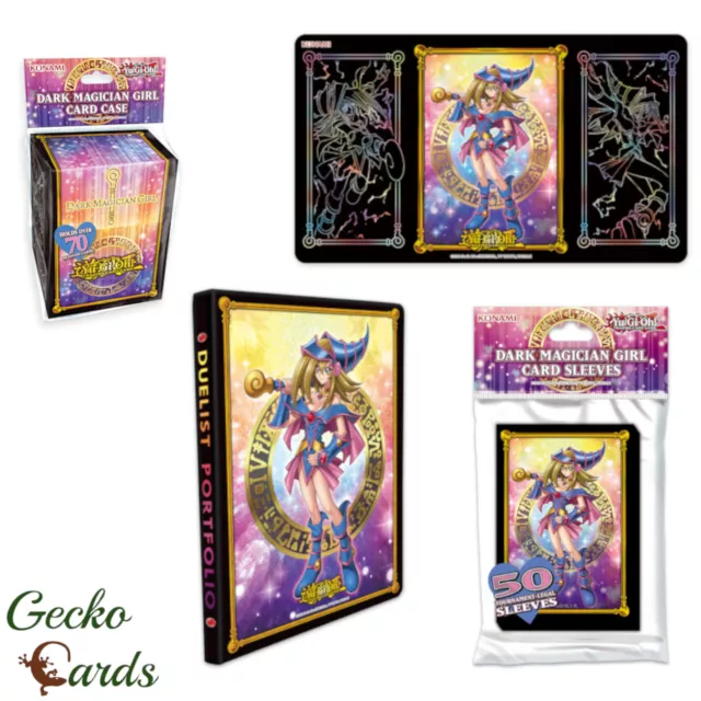 Yugioh Dark Magician Girl Accessories Binder Sleeves Portfolio Deck Box Playmat