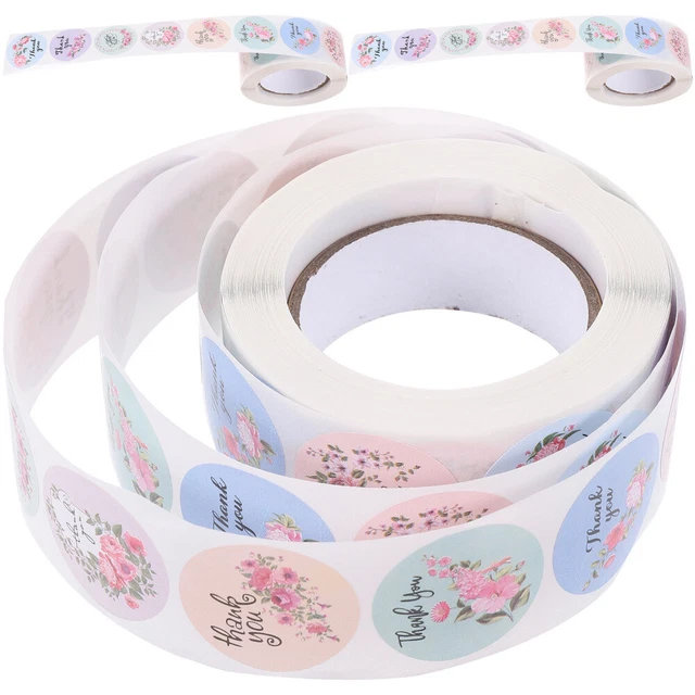 3 Rollen Dankeschön-Etikett, Geschenkpapier-Aufkleber,