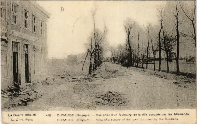 CPA Militaire, Runies de Dixmude - Vue prise d'un faubourg (278274)