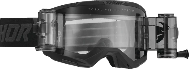 Thor MX Cross Dirtbike Regiment Storm Roll-Off occhiali occhiali moto neri
