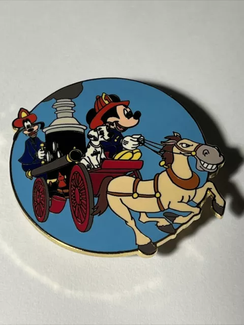 Disney Auctions Old fashioned Mickey Firefighter wagon goofy dalmation le 250