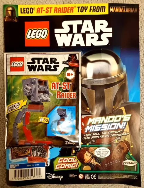 Lego Star Wars Magazine Issue 75 with AT-ST Raider Toy  New-LIMITED EDITION!