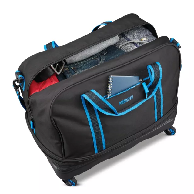 20" Rolling Wheeled Tote Duffle Bag Carry On Luggage expandable Travel Suitcase 5