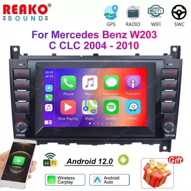 CarPlay For Mercedes Benz W203 2004-2007 7" GPS Car Radio Player Stereo Android
