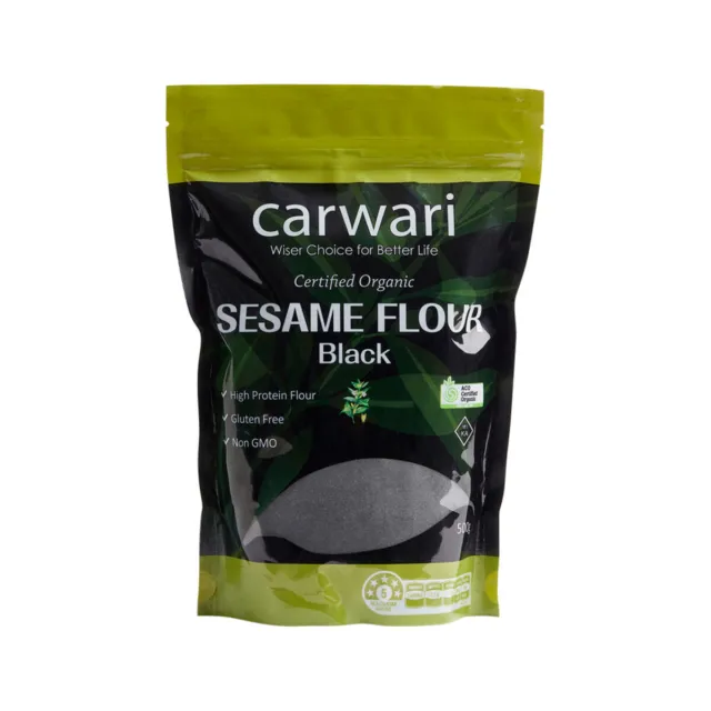 ^ Carwari Organic Sesame Seed Flour Black 500g