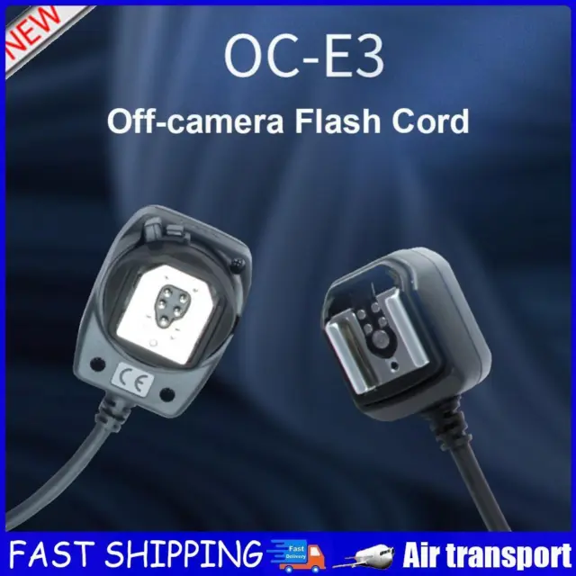 Off-Camera Flash Sync Extension Cord 1.2m Camera Extension Cable for Canon 580EX