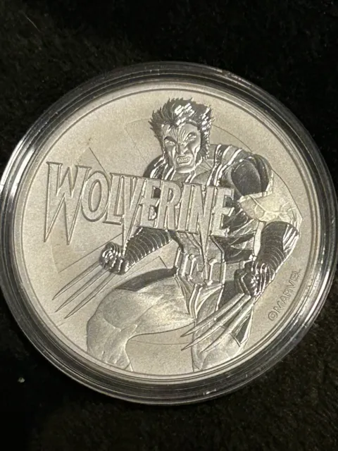 Wolverine - 2021 Tuvalu $1 BU 1 oz Silver Coin & 4 Nicer Merc Dimes Free SH