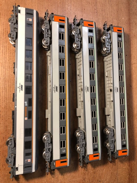 HJ4164 Jouef Ensemble De 3 Voitures Tee Mistral De SNCF Échelle Ho 1:87