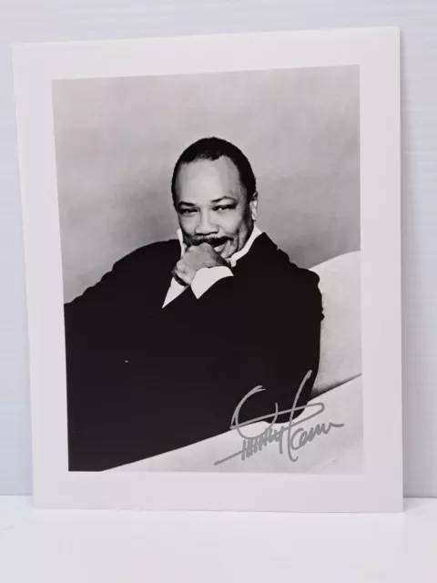 Quincy Jones Autographed Signed  8 X 10 Photo REPRINT Jazz Trumpeter