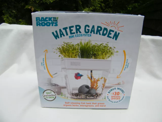 Back to the Roots Water Garden Self-Cleaning Fish Tank/Mini Aquaponic Ecosystem