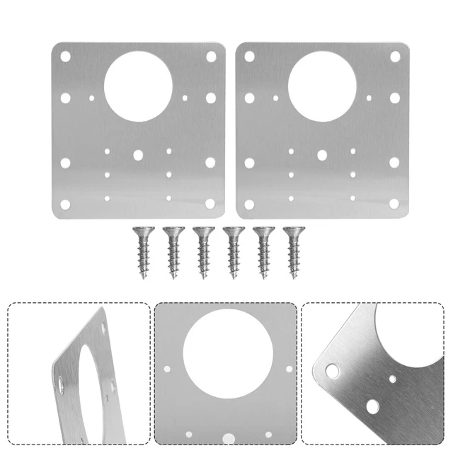 6 Pcs wardrobe hinge repair plate Cabinet Door Repair Board Hinges Kitchen Cabin