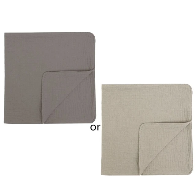 Baby Washcloths Natural Muslin Cotton Face Towels Wrinkled Gauze