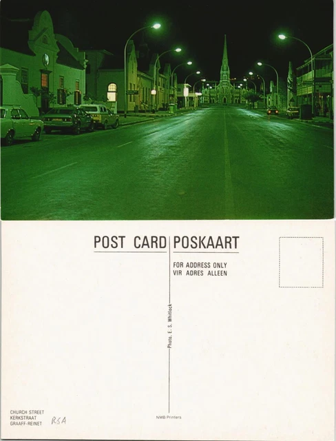 Graaff-Reinet CHURCH STREET KERKSTRAAT Autos Straßen Ansicht 1970