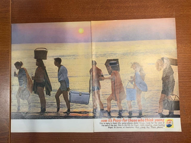 Magazine Ad* - 1961 - Pepsi - (two-pages)