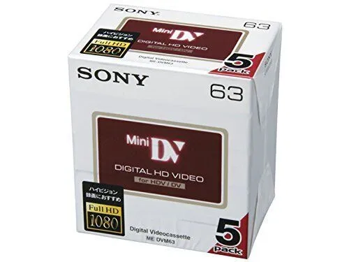 SONY mini DV cassette tape 5DVM63HD from JAPAN