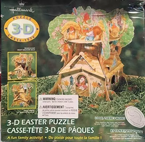 Hallmark 3-D Easter Puzzle 50+ Pieces of Fun! Factory Sealed
