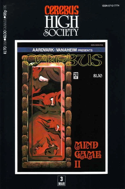 Cerebus High Society #3 FN; Aardvark-Vanaheim | 28 Dave Sim - we combine shippin
