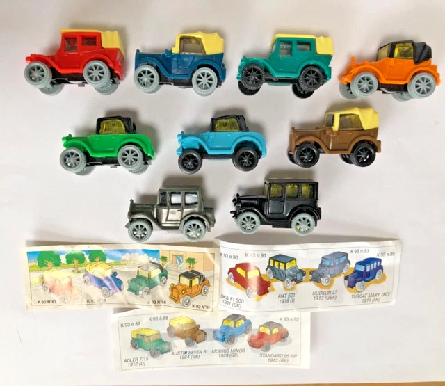 VINTAGE KINDER SURPRISE Oldtimer Parade LOT K93n86 n87 n88