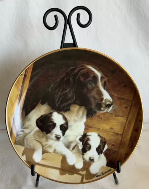 Franklin Mint Plate Mother's Pride - Dogs - Spaniel & Pups by Nigel Hemming