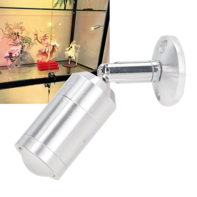 DISPLAY CABINET SPOTLIGHT Adjustable Angle Mini LED Showcase Light $16. ...