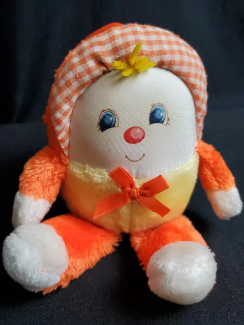 Baby Soft Touch Humpty Dumpty Rattle Toy American Greetings Stuffy 1982 Stuffed