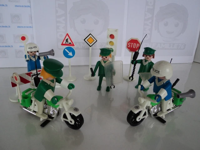 Playmobil 3488 – Set policiers avec motos et accessoires